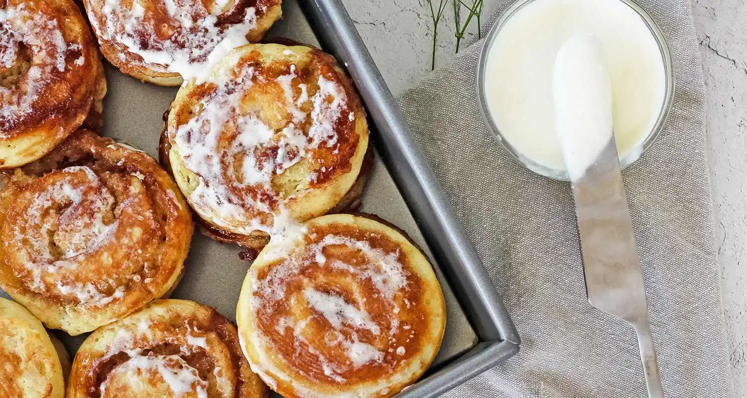 Cinnamon Roll Pancakes por Chef Cielito Rosado