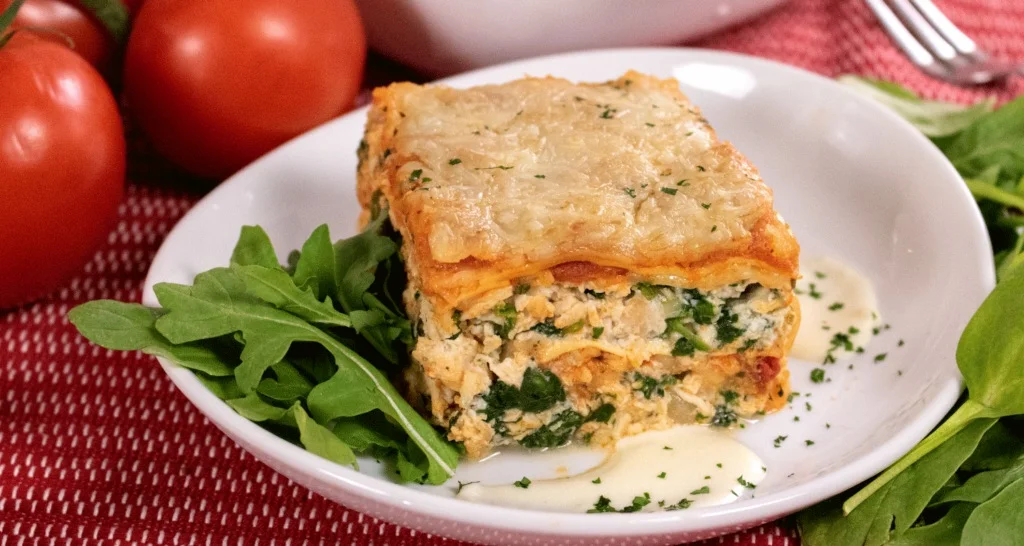 Lasaña de Pollo y Espinaca por Chef Cielito Rosado