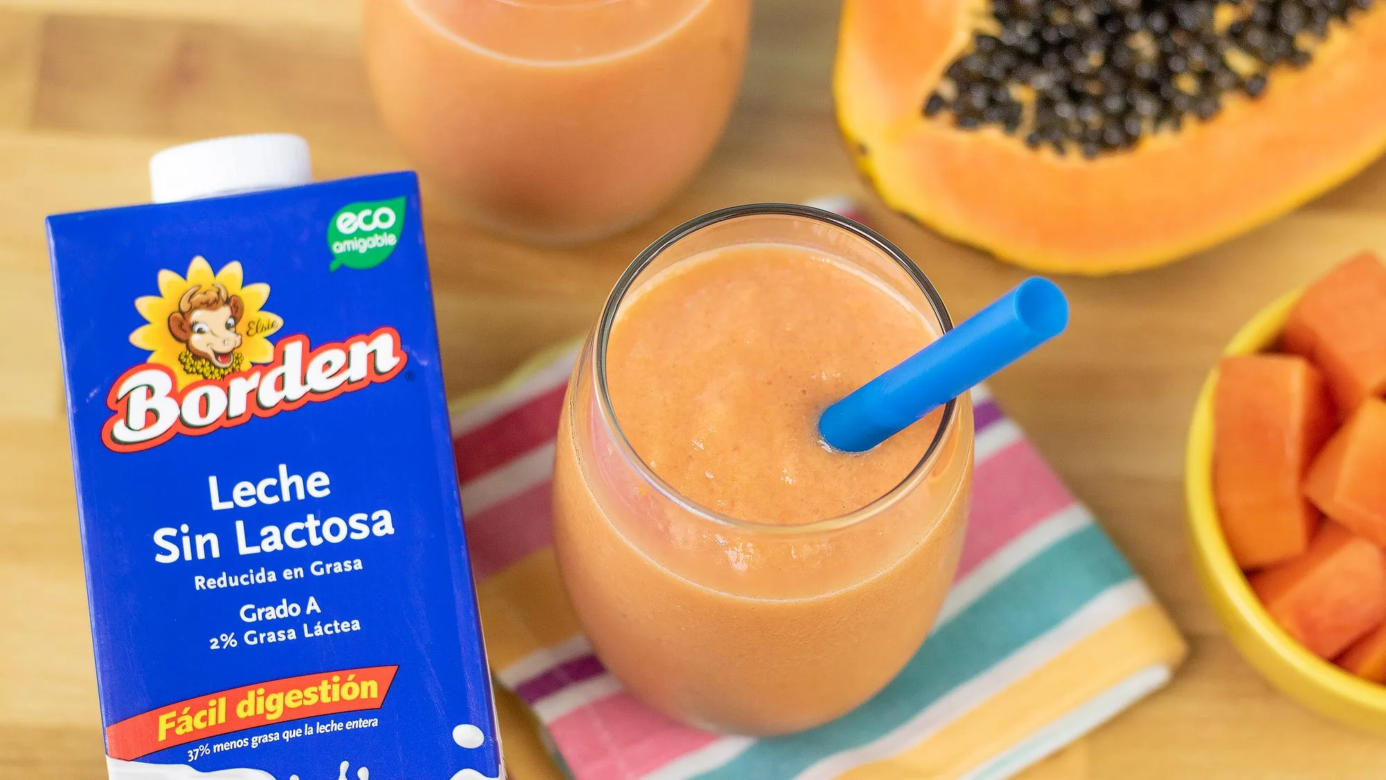 Batida Papaya Sabrosa por Chef Cielito Rosado