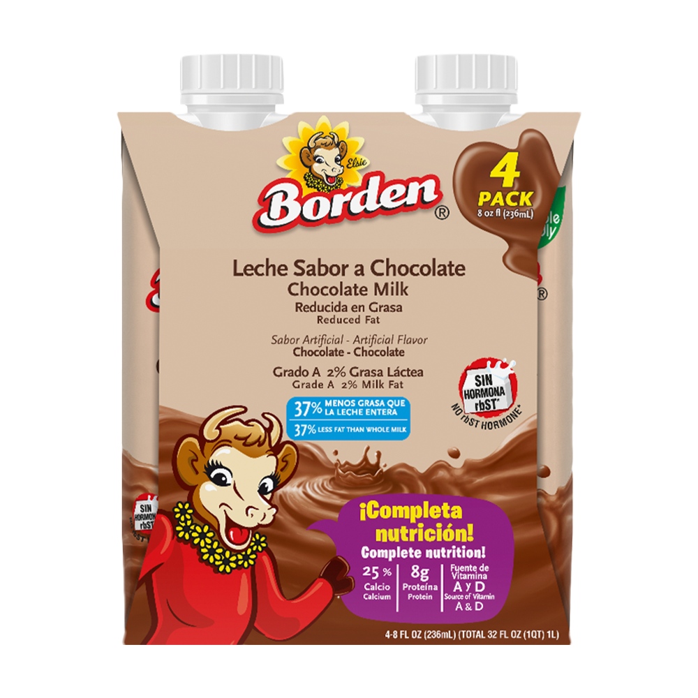 4 Pack Leche Sabor a Chocolate Reducida en Grasa 8oz