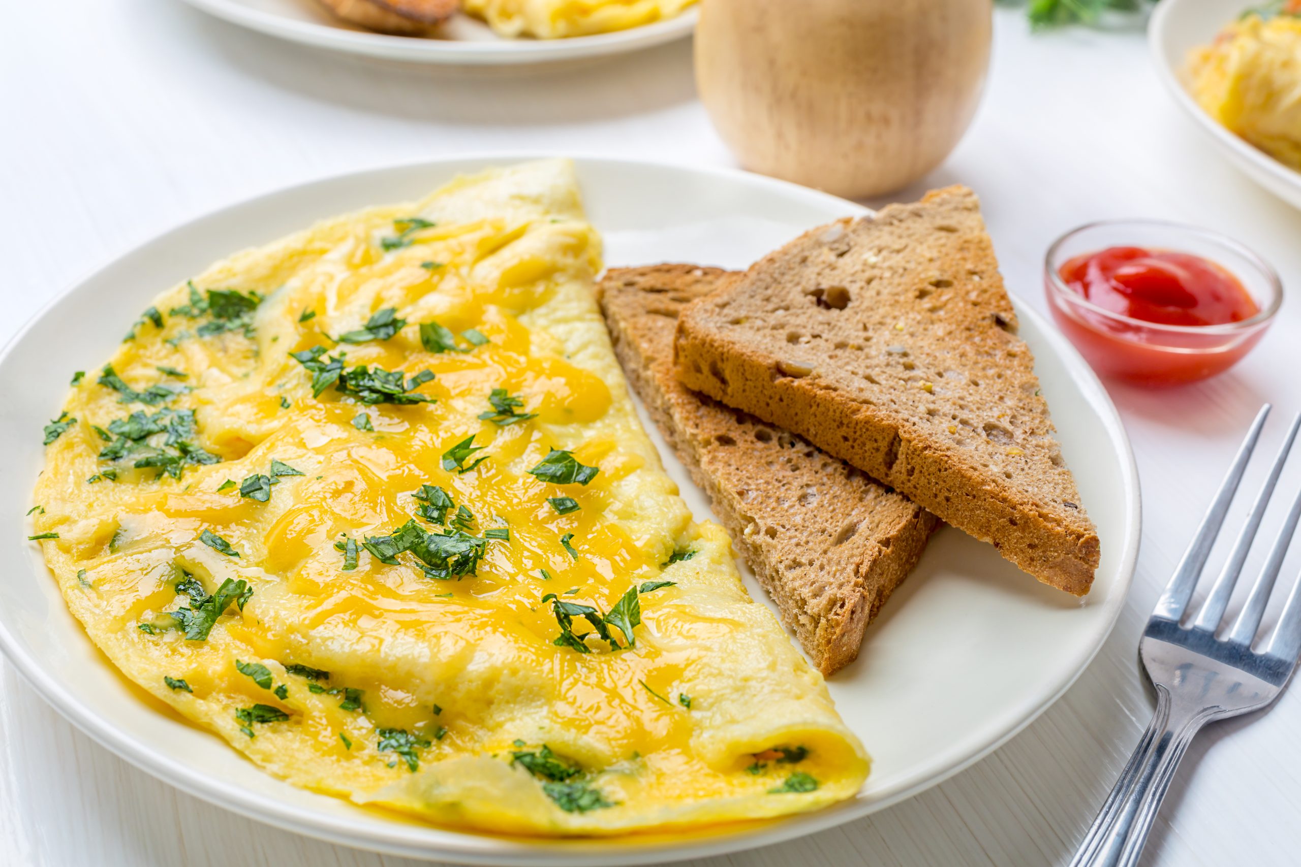 Omelette con vegetales